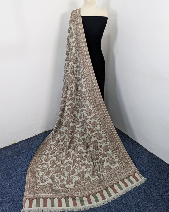 Premium Wool Pashmina with Kani Jaal Work Shawl
