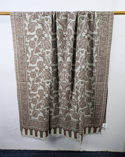 Premium Wool Pashmina with Kani Jaal Work Shawl