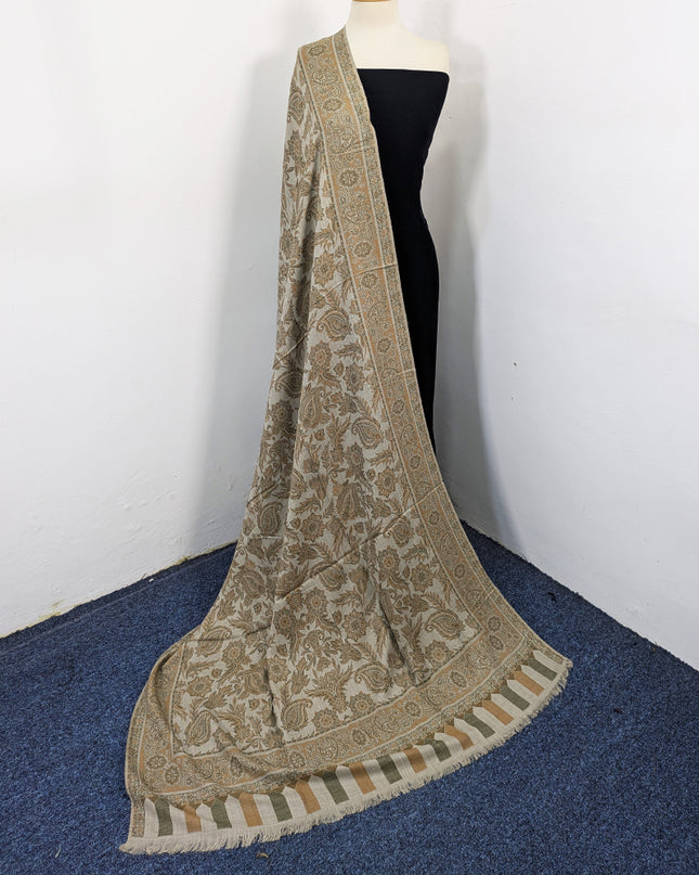 Premium Wool Pashmina with Kani Jaal Work Shawl