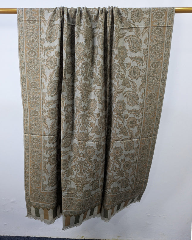 Premium Wool Pashmina with Kani Jaal Work Shawl