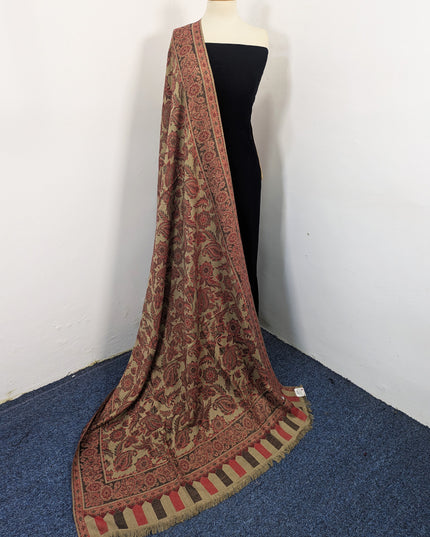 Premium Wool Pashmina with Kani Jaal Work Shawl
