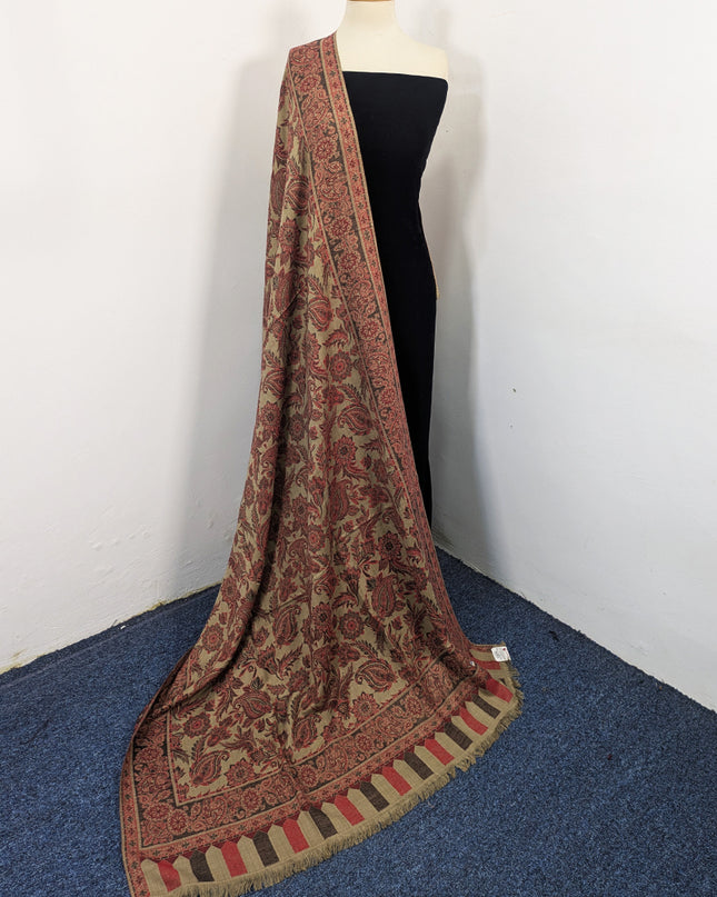 Premium Wool Pashmina with Kani Jaal Work Shawl