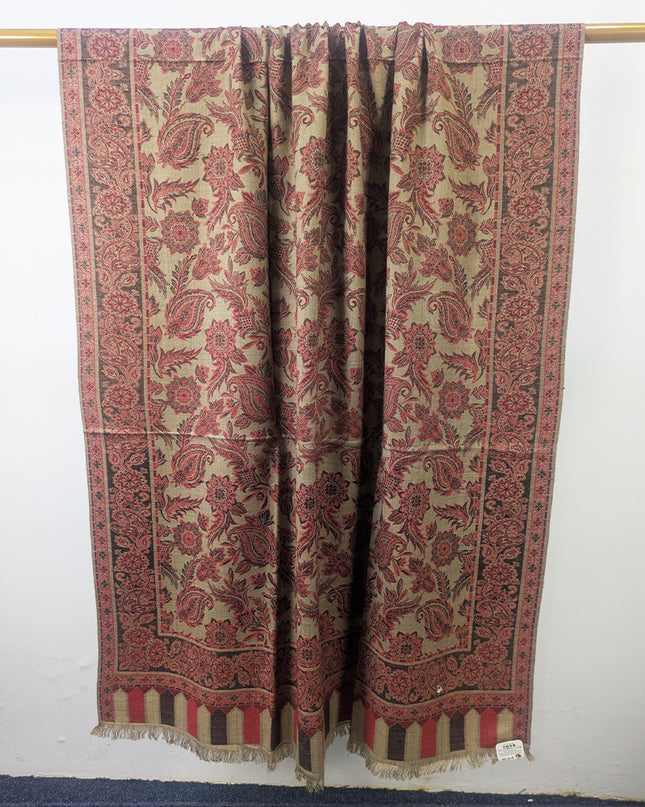 Premium Wool Pashmina with Kani Jaal Work Shawl
