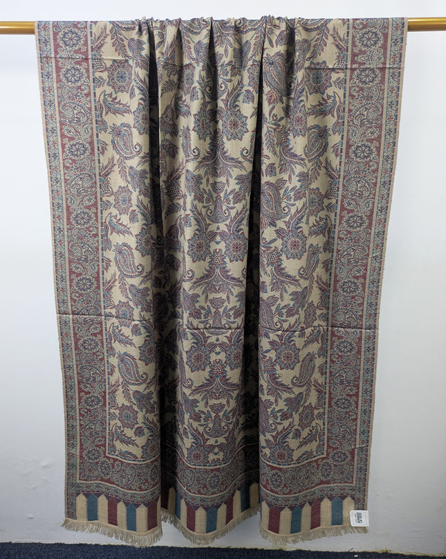 Premium Wool Pashmina with Kani Jaal Work Shawl