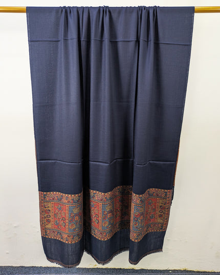 Exquisite Wool Pashmina with Kani Border Work Shawl