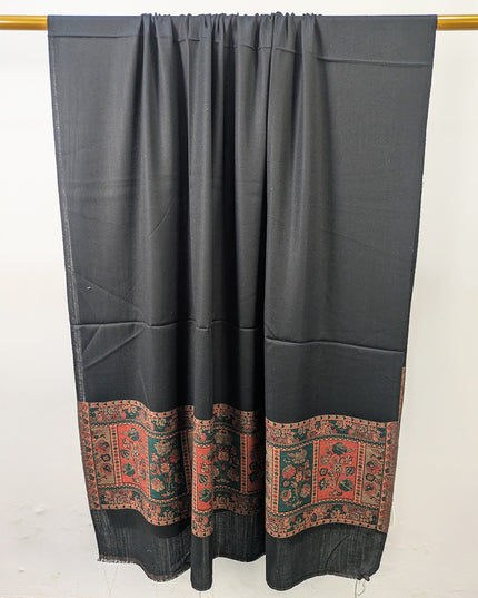 Exquisite Wool Pashmina with Kani Border Work Shawl