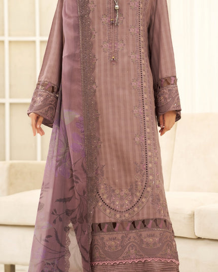 Exclusive Micro Sequence Embroidered Viscose 3Pc Unstitched - Mah e Rooh (Sangat)