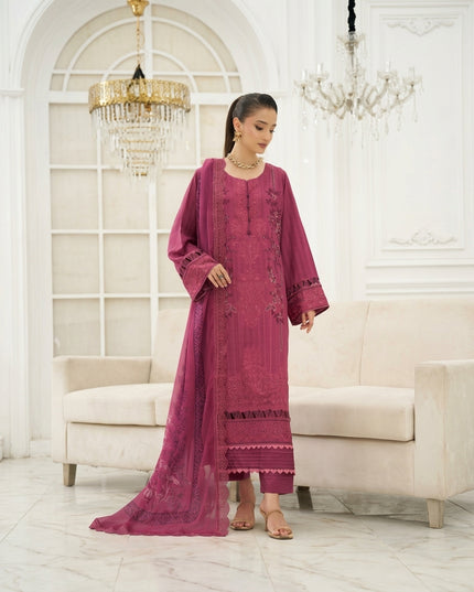 Exclusive Micro Sequence Embroidered Viscose 3Pc Unstitched - Mah e Rooh (Sangat)