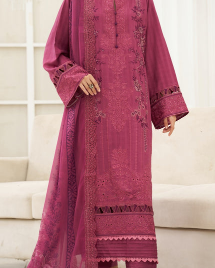 Exclusive Micro Sequence Embroidered Viscose 3Pc Unstitched - Mah e Rooh (Sangat)