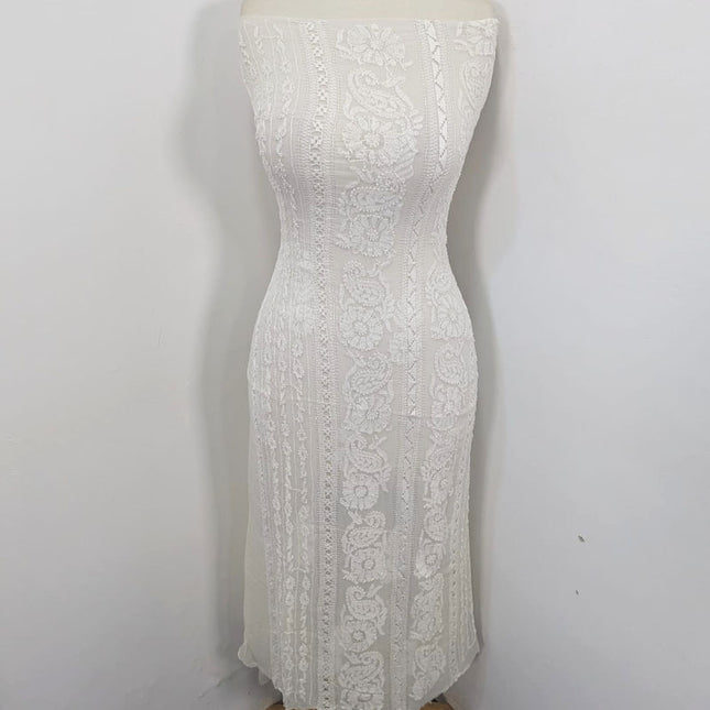 Handmade Pure China Crinkle with Tarkashi + Shadow Work (Dyeable in All Colors)