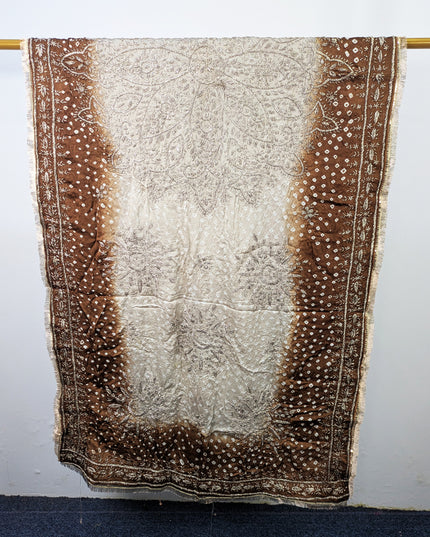 Premium Handmade Chunnri & Gotta Work Silk Dupatta (Ready To Wear)