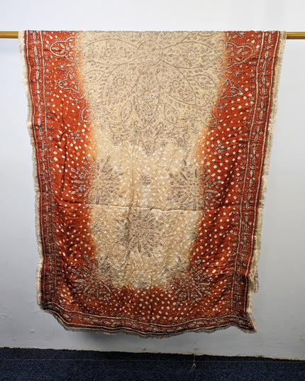 Premium Handmade Chunnri & Gotta Work Silk Dupatta (Ready To Wear)