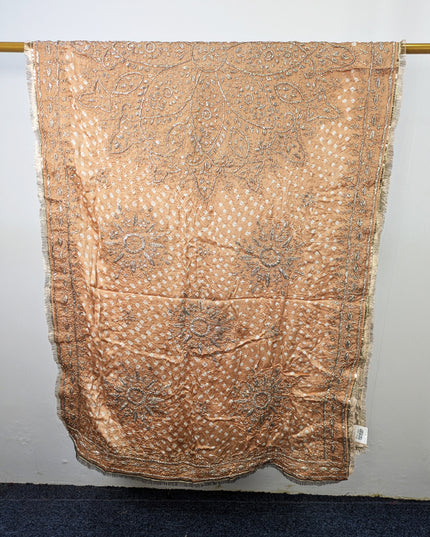 Premium Handmade Chunnri & Gotta Work Silk Dupatta (Ready To Wear)