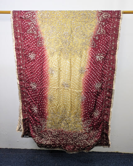 Fancy Silk with Handmade Chunnri & Gotta Work Dupatta (Ready To Wear)