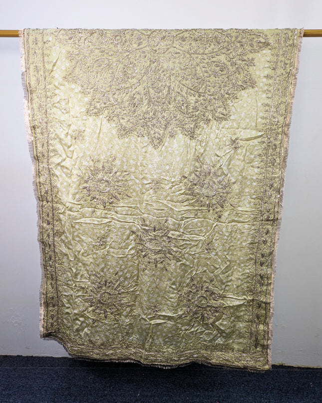 Fancy Silk with Handmade Chunnri & Gotta Work Dupatta (Ready To Wear)