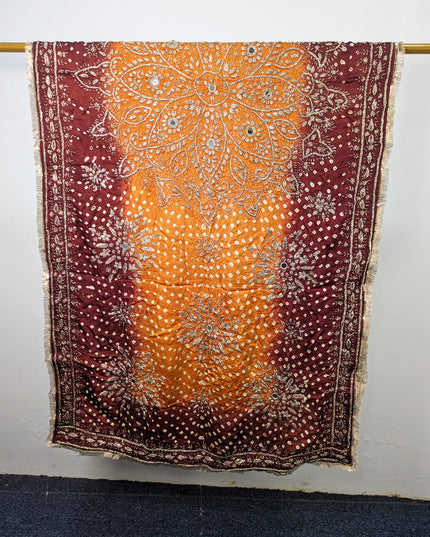 Fancy Silk with Handmade Chunnri & Gotta Work Dupatta (Ready To Wear)