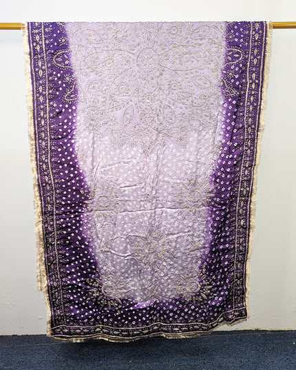Fancy Silk with Handmade Chunnri & Gotta Work Dupatta (Ready To Wear)