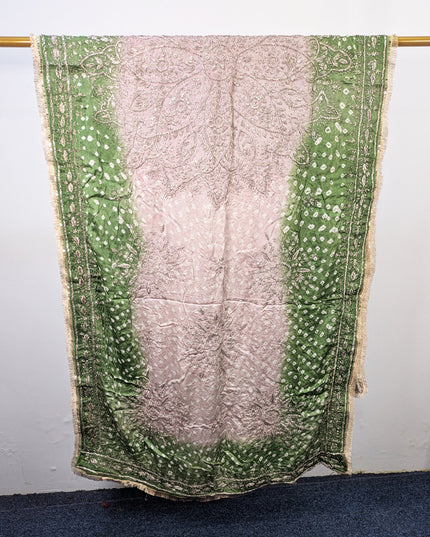 Fancy Silk with Handmade Chunnri & Gotta Work Dupatta (Ready To Wear)