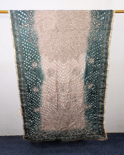 Fancy Silk with Handmade Chunnri & Gotta Work Dupatta (Ready To Wear)