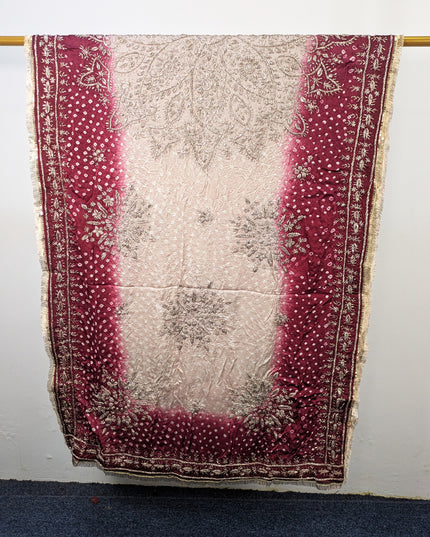 Fancy Silk with Handmade Chunnri & Gotta Work Dupatta (Ready To Wear)