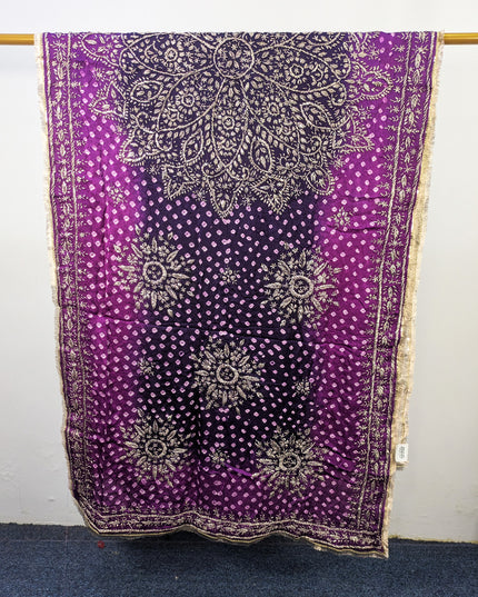 Fancy Silk with Handmade Chunnri & Gotta Work Dupatta (Ready To Wear)