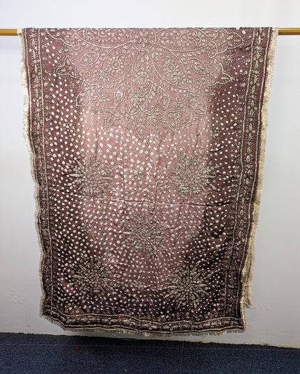Fancy Silk with Handmade Chunnri & Gotta Work Dupatta (Ready To Wear)
