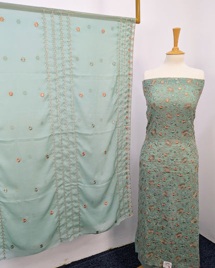 Fancy Embroidered Chiffon Full jaal Shirt