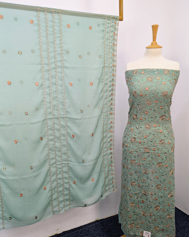 Fancy Embroidered Chiffon Full jaal Shirt