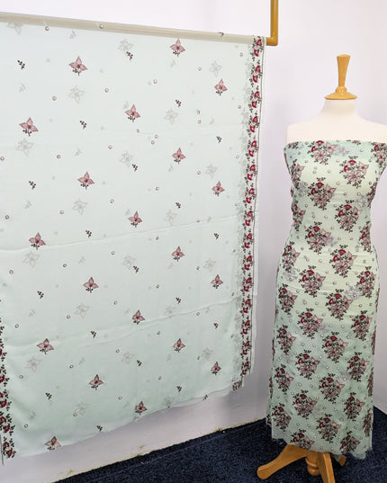 Embroidered Chiffon With Jaal Dupatta