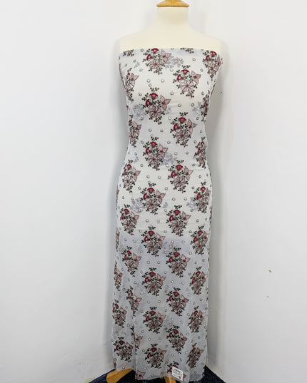 Embroidered Chiffon With Jaal Dupatta