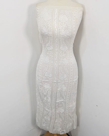 Luxury Pure Dyeable China Crinkle with Tarkashi & Shadow Work 2pc Unstitched