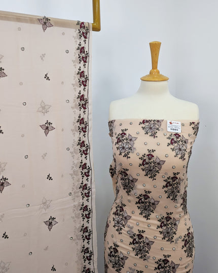 Embroidered Chiffon With Jaal Dupatta