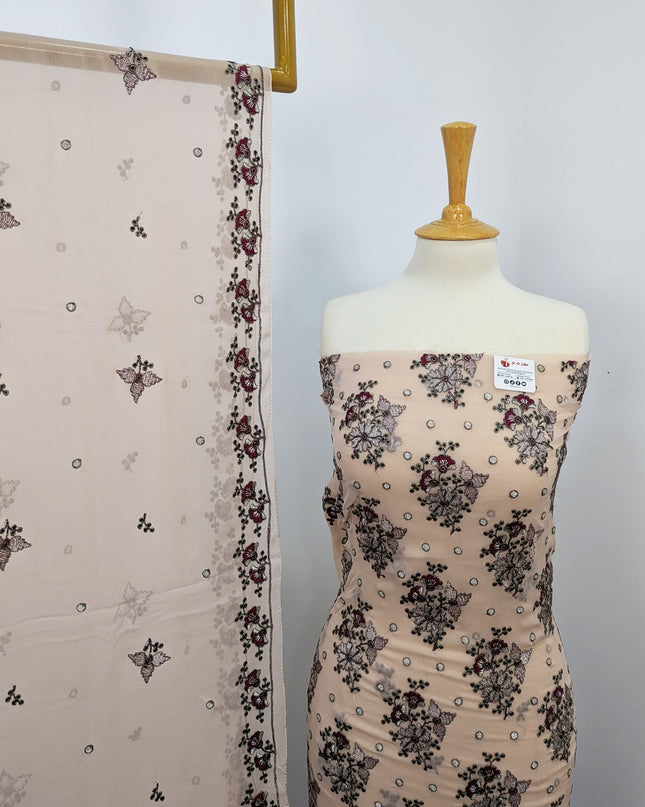 Embroidered Chiffon With Jaal Dupatta