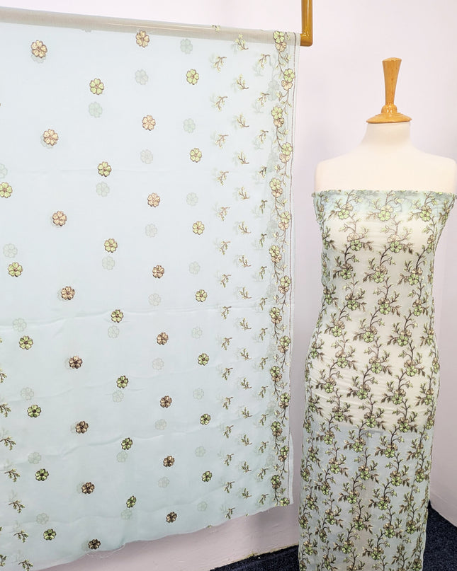 Embroidered Chiffon With Jaal Dupatta