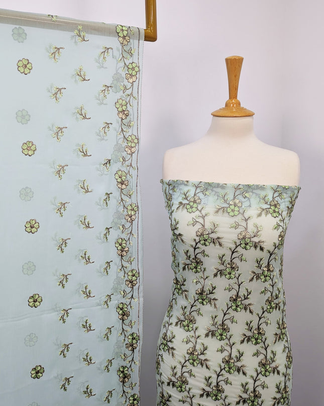 Embroidered Chiffon With Jaal Dupatta