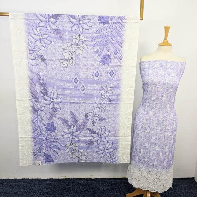 Fancy Marina With Chikankari Work 3PC Unstitched