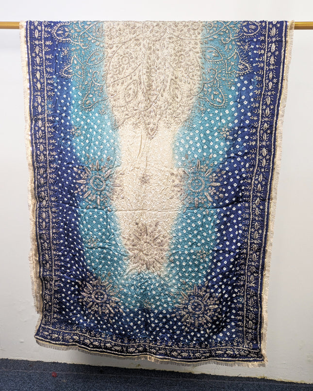 Fancy Silk with Handmade Chunnri & Gotta Work Dupatta (Ready To Wear)