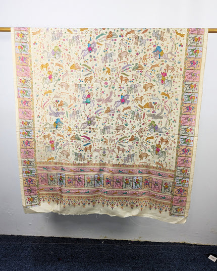 Pure Indian Dola Kani Silk Shawl (Ready To Wear)