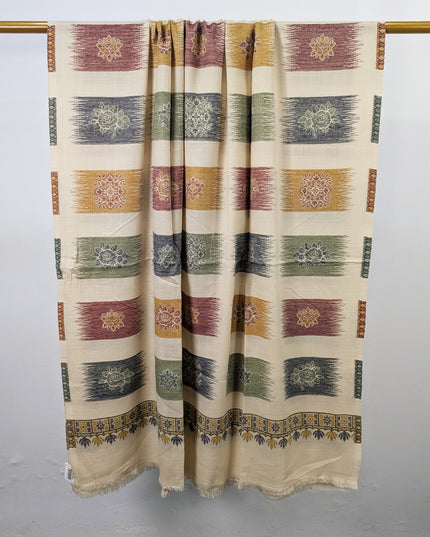 Exquisite Wool Pashmina with Kani Jaal Work Shawl