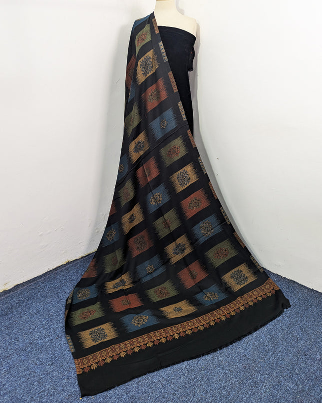 Exquisite Wool Pashmina with Kani Jaal Work Shawl