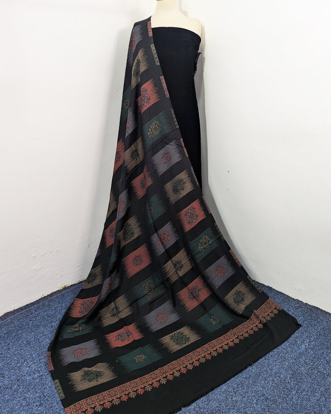 Exquisite Wool Pashmina with Kani Jaal Work Shawl