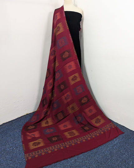 Exquisite Wool Pashmina with Kani Jaal Work Shawl