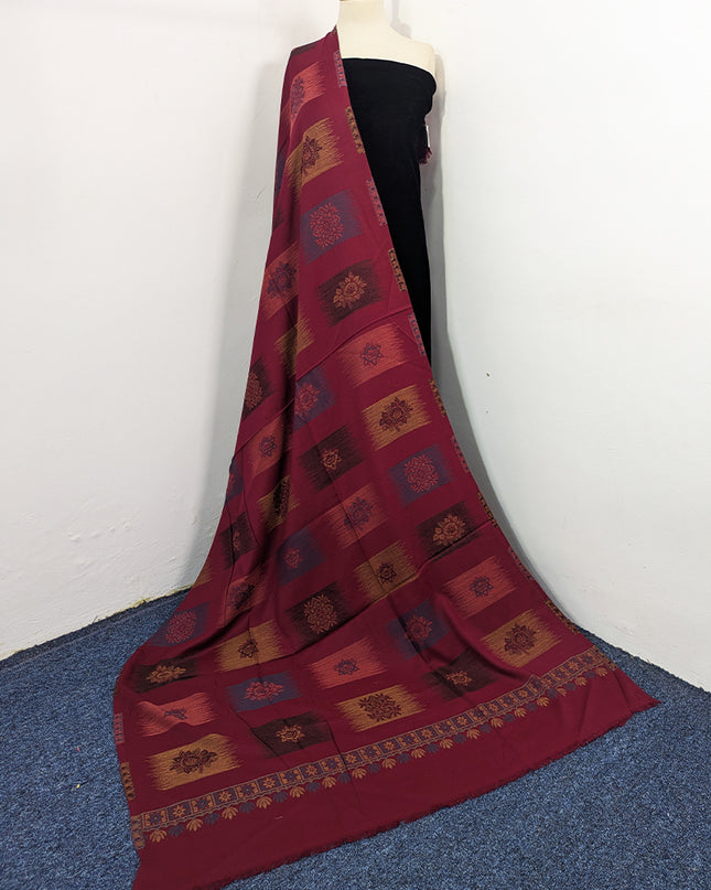 Exquisite Wool Pashmina with Kani Jaal Work Shawl