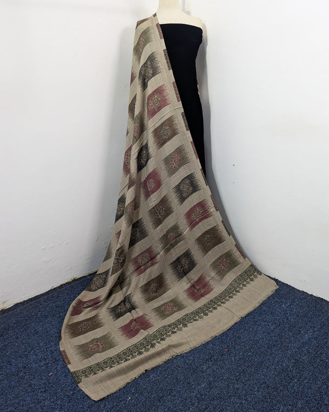 Exquisite Wool Pashmina with Kani Jaal Work Shawl