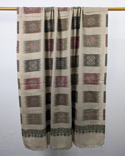 Exquisite Wool Pashmina with Kani Jaal Work Shawl