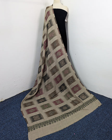 Exquisite Wool Pashmina with Kani Jaal Work Shawl
