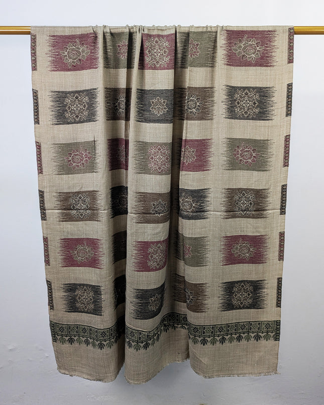 Exquisite Wool Pashmina with Kani Jaal Work Shawl
