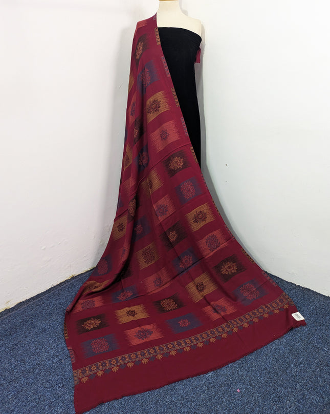 Exquisite Wool Pashmina with Kani Jaal Work Shawl