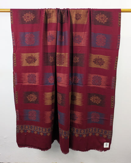 Exquisite Wool Pashmina with Kani Jaal Work Shawl