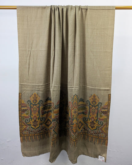 Luxury Wool Pashmina with Kani 2 Side Border Work Shawl
